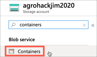 Searching for containers