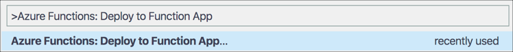 Deploy function app option