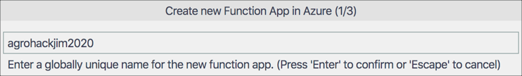 Naming the function app