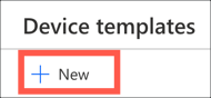 The new device template button