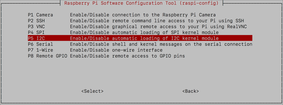 The I2C option