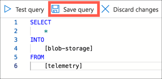 save the query