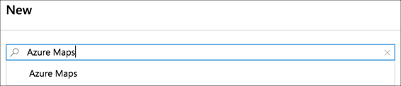 Searching for azure maps