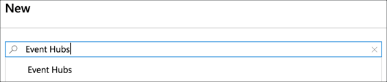Searching for event hubs