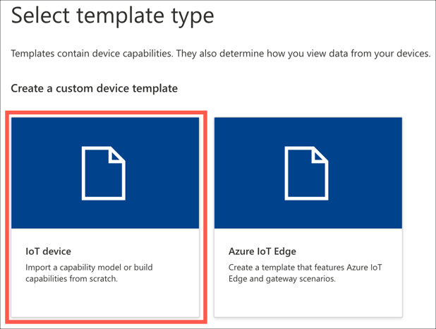 The template type selector