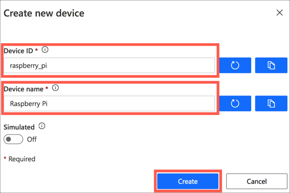 Setting up the device