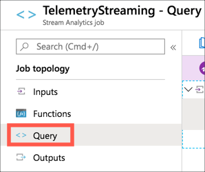 Stream analytics query